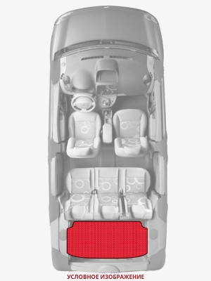 ЭВА коврики «Queen Lux» багажник для BMW X5 (E70)